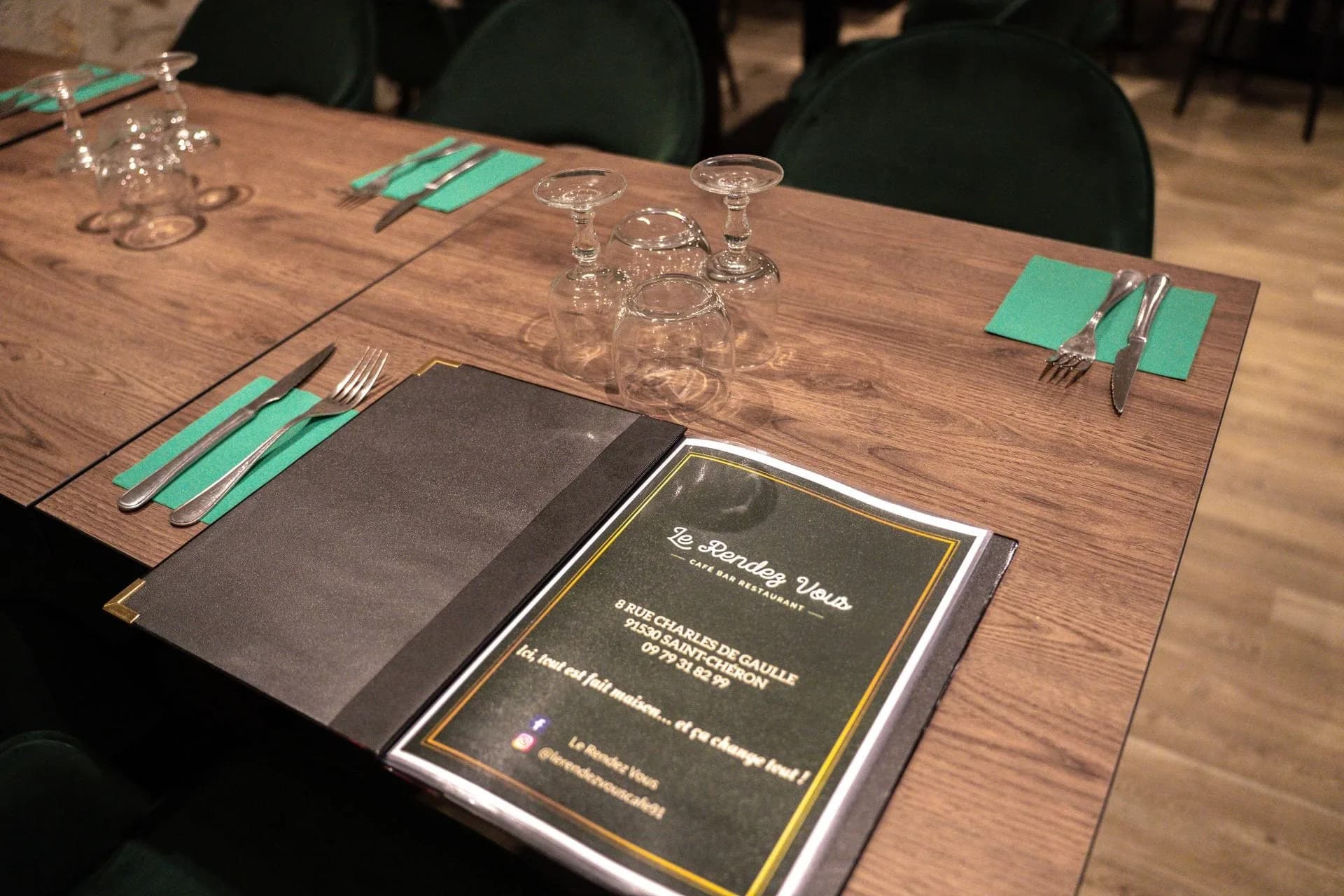 Ambiance menu à table