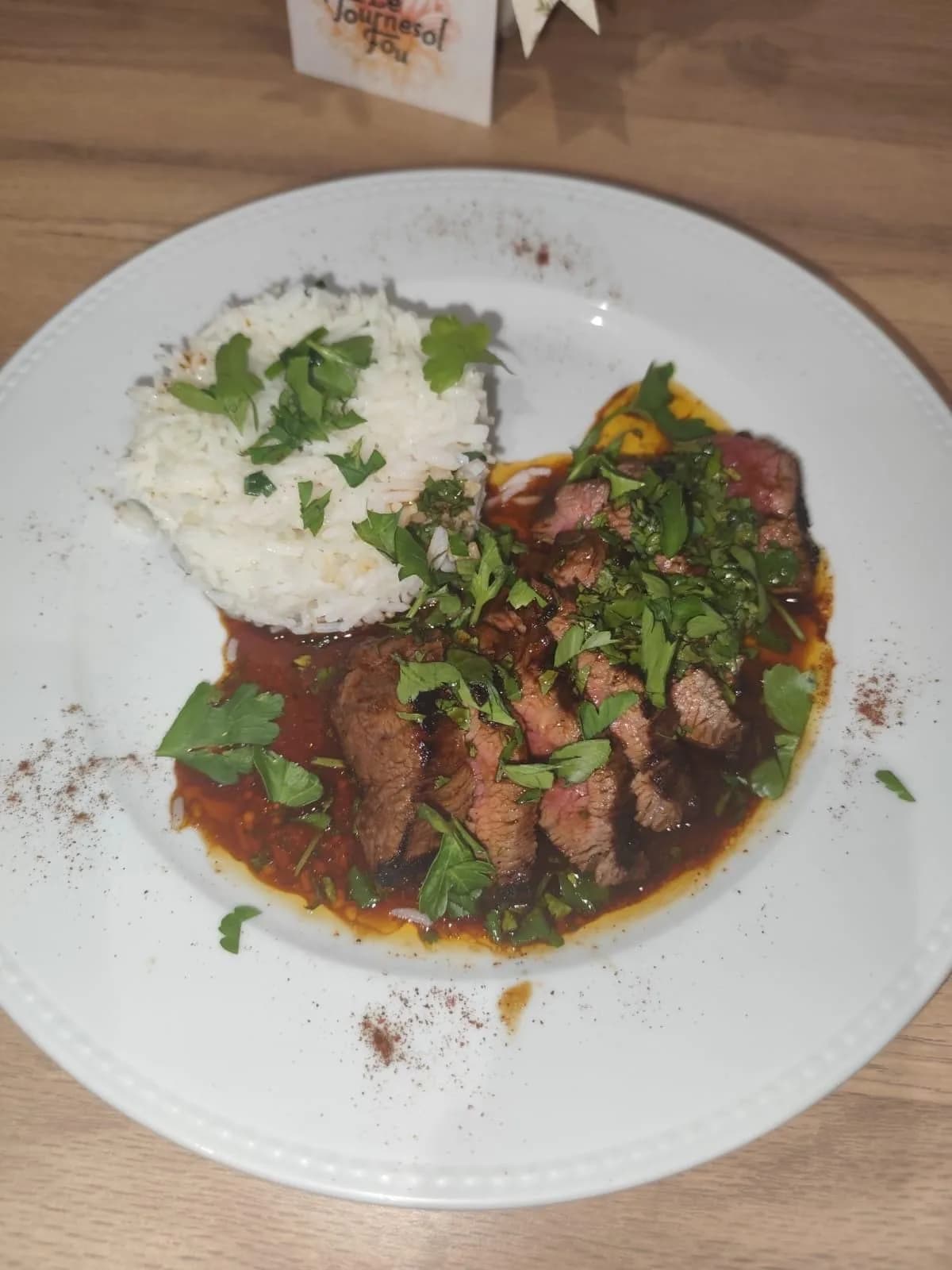 Plat signature du chef